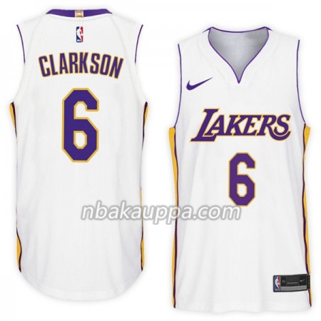 Los Angeles Lakers Jordan Clarkson 6 Nike 2017-18 Valkoinen Pelipaidat Swingman - Miesten